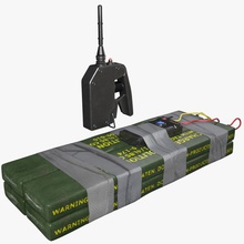 c4 bomb detonation device digital display explosion explosive mechgdx508 model plastic projectile remote spy terrorist time timer weapon 3d print model - Mito3D