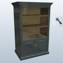 cabinet bookcase v1 furniture printable lowpoly 3d print model - Mito3D