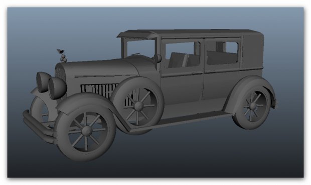 cadillac old timer Auto Fahrzeuge 3D print model - Mito3D