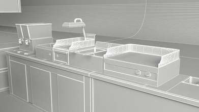 café de la cuisine canberkyetkin l'ameublement le mobilier modèle 3d print model - Mito3D