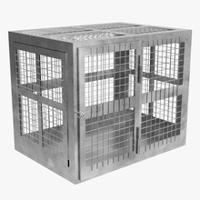 de la cage 3d animal boîte camp en captivité fermé le conteneur détenu détention ambassade grille guantanamo garde prison salopette verrouillage modèle newlc protestation l'acier nous 3d print model - Mito3D