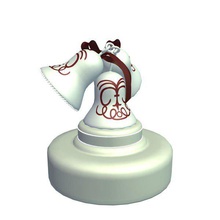 cake topper wedding bells v1 decorations printable lowpoly 3d print model - Mito3D