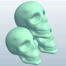 calaveras azucar des crânes en sucre v2 le de saison imprimable lowpoly 3d print model - Mito3D