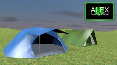 camping tent architecture 3d print model - Mito3D