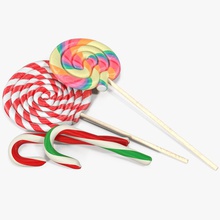 candies 3d 3dart design candy cane colorful dessert food furnishings holiday junk large lollipop lolly lollypop model rainbow retro round snack spiral stick stripes sugar sweet swirl vray 3d print model - Mito3D