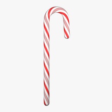 candy cane browntimmy christmas claus decoration food holiday model ornament peppermint santa stripes sugary sweet treat tree xmas 3d print model - Mito3D