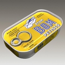 canned tuna can container fish food grocery loretah meal model snack tin 3d print model - Mito3D