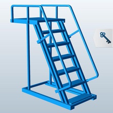 cantilever-ladder v1 cantilever Leiter Architektur bedruckbar ist lowpoly 3d print model - Mito3D