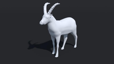capricorno 3d animale carattere di capra kozorog manjatako modello mountain pecore 3d print model - Mito3D