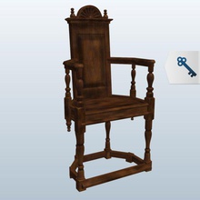 caquetoire v2 chair furniture printable lowpoly 3d print model - Mito3D