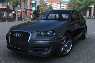 coche a3 audi kamalpahuja de lujo max maya modelo deporte vehículo 3d print model - Mito3D