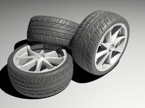 neumático de automóvil la banda bh010 coche modelo goma deporte los neumáticos vehículo rueda 3d print model - Mito3D