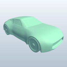 araba v2 araç yazdırılabilir lowpoly 3d print model - Mito3D