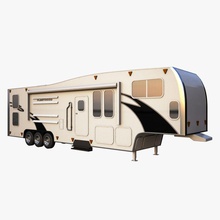 caravan 2 3degestar camp camper cart classic euro european hauler heavy home house mobile model motor recreational rv tow trailer travel truck van vehicle 3d print model - Mito3D