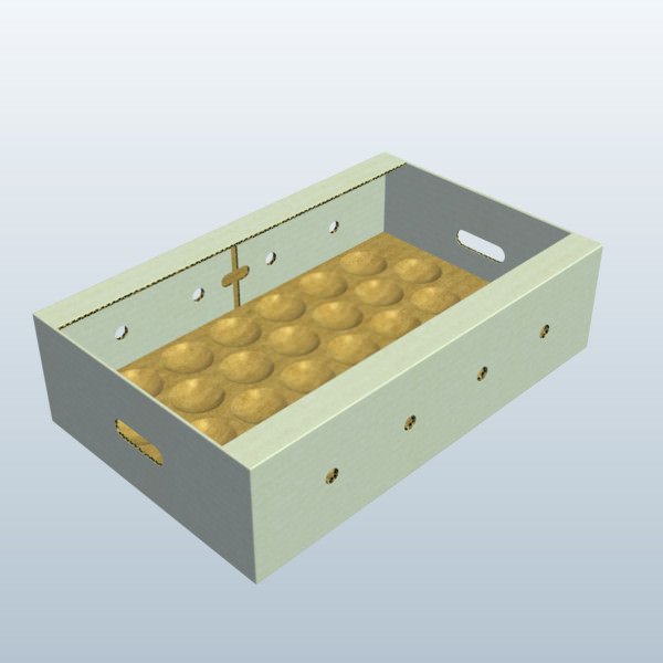 karton kutu sahipleri v2 meyve kutusu kaplar kartonlar yazdırılabilir lowpoly 3D print model - Mito3D