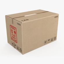 scatola di cartone grandi dimensioni consiglio box cargo contenitore cookie cassa la consegna fragile trasporto merci grafica grande logistica modello pallet spedizione per store magazzino mercanzie 3d print model - Mito3D