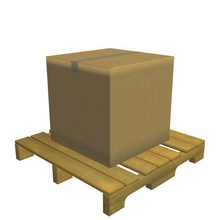 scatola di cartone tavolozza v1 box i contenitori stampabile lowpoly 3d print model - Mito3D