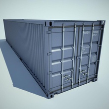 cargo container box commercial crate diesel v docking freight harbour industrial iso maersk model parts port sea shipping transport transportation 3d print model - Mito3D