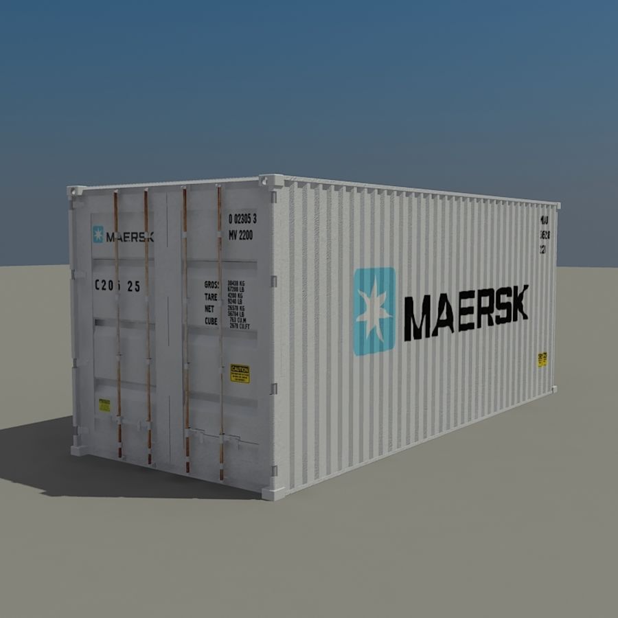 cargo container maersk 3D Print Details