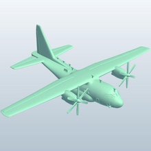 kargo planemedium sizeusa v1 Amerikan orta uçak yazdırılabilir lowpoly 3d print model - Mito3D