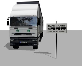 Fracht-LKW - road-train cargo gfx-Künstler schwer LKW Straße semi Zug Transport Fahrzeug 3d print model - Mito3D