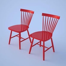 carl malmsten lilla arazi aland pinnstol sandalye Kolay Sandalye mutfak İsveç ahşap fredjohn mobilyalar mobilya düşük windsor model poly havuz masa avlu ağaç çim çit duvar kiremit çatı 3d print model - Mito3D