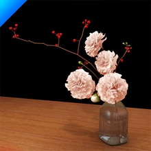 carnation glass vase 2in1studio arrangment bedroom contemporary design dining flower green interior live lobby model plant reception space 3d print model - Mito3D