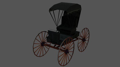 carriage aged car cart coach doctor horse khreks middle model old transport vehicle 3d print model - Mito3D