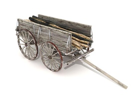 cart wagon ancient antique barrow cab car carriage carry chariot classic history horse medieval model mrestel old transport travel vehicle 3d print model - Mito3D