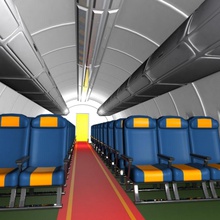 karikatür uçak kabin havayolu havaalanı çizgi film ticari tasarım uçuş mobilyalar oyun iç model yolcu pilot oda koltuk bölüm gökyüzü toon oyuncak ulaşım Seyahat virtualhorizonstudio 3d print model - Mito3D
