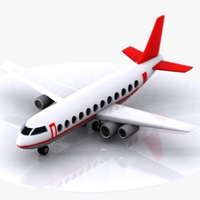 karikatür uçak hava havaalanı çizgi film karakter çocuk renkli ticari sinek oyun jet model motor pilot oynuyor halk toon oyuncak ulaşım araç virtualhorizonstudio 3d print model - Mito3D