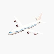 cartoon avião 3d aeronaves companhia aérea de aeroporto dos desenhos animados comerciais ambientes voar jogo jet modelo passanger paulsendesign céu o teste toon viajar 3d print model - Mito3D