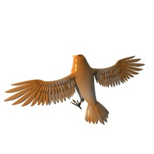 karikatür kuş 3d 3dformat hayvan animasyon çizgi film Kartal Şahin sinek orman oyun daha düşük model güvercin poly hazır rigg gökyüzü kanat 3d print model - Mito3D