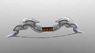 cartone animato di prua attività freccia basso poli armi 3d print model - Mito3D