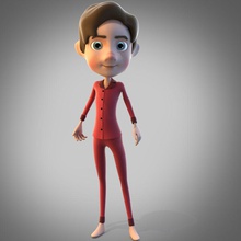cartoon boy rigged animation baby character child cool cute girl guys human junior kid male man model people pis88 rig school teen woman young 3d print model - Mito3D