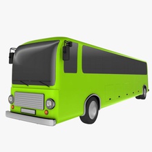dibujos animados de autobuses 3degestar el autobús coche transporte la ciudad entrenador decker eléctrico juego pesado metro modelo motor del pasajero público carretera único toon turismo juguete tren camión vehículo 3d print model - Mito3D