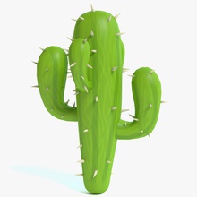 cartoon cactus abramsdesign desert game lower model plant poly ready real realtime stylized time toon tree vegetation 3d print model - Mito3D