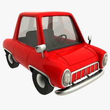 karikatür araba 3degestar antika mimarlık oto otomobil bebek çocuk çizgi film klasik kavram sevimli sürücü elemanları eğlenceli oyun anaokulu model oynuyor yarış kırmızı toon oyuncak kamyon araç vintage tekerlek 3d print model - Mito3D