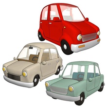 cartoon cars car collection loretah model toy vehicle 3d print model - Mito3D