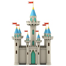 cartoon castle aged architecture building fantasy fortress game historic historical house king knight lower lowpoly medieval mehdiben middle model palace poly structure toon tower toy war 3d print model - Mito3D