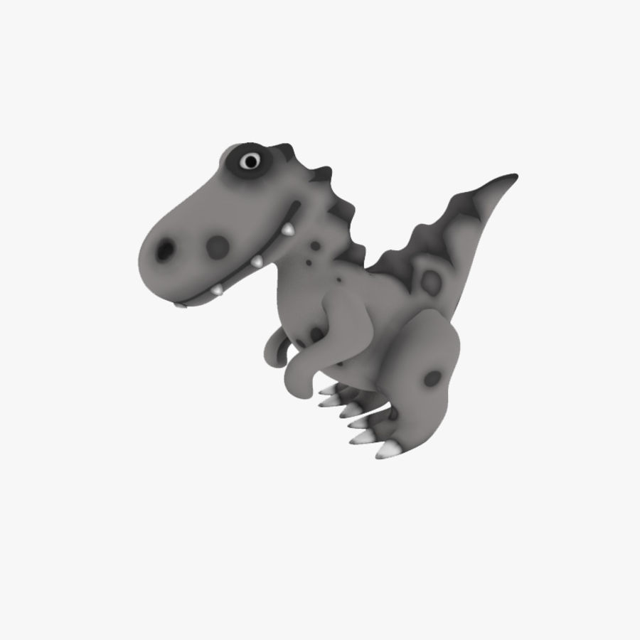 cartoon dinossauro velociraptor 3pdmedia animais dos desenhos animados cartunesco bonito dino dinossauros jurássico inferior modelo parque de estacionamento poli raptor répteis rex t toon brinquedo trex tiranossauro 3D print model - Mito3D