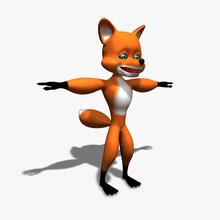 karikatür fox hayvan Kuzey Kutbu İngiliz Kanada köpek çizgi film karakter çakal yaratıklar sevimli dingo fantezi orman kürk insan insanımsı jpwood78 memeli model kurt adam vahşi ahşap woodland 3d print model - Mito3D
