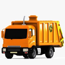 cartoon garbage truck car carriage cart city clean engine game heavy litter model motor pick recycling semi suv toon toy tractor trash up vehicle virtualhorizonstudio waste wheel 3d print model - Mito3D
