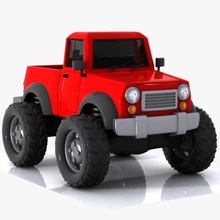 karikatür jeep 4x4 araba çizgi film sürücü motor oyun ağır ışık lüks model canavar motokros off seç yarış yol spor toon oyuncak trafik kamyon Yukarı van araç virtualhorizonstudio tekerlek 3d print model - Mito3D