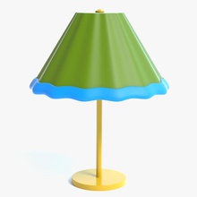 cartoon lamp abramsdesign decoration furnished furnishings furniture game light lower model poly props ready real shaded time toon 3d print model - Mito3D