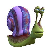 cartoon mature snail animal bug character escargot fantasy funny insects lower model mollusk old poly rainbow rig ruslan a12 toon turbo 3d print model - Mito3D