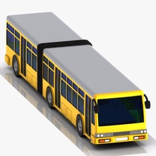 dibujos animados de metrobus el autobús coche transporte la ciudad entrenador eléctrico juego pesado metro modelo motor del pasajero público carretera toon turismo juguete tren camión vehículo virtualhorizonstudio manera 3d print model - Mito3D