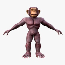cartoon monkey animal ape cartoon chimp chimpanzee giant gorilla makeionesco model monkey primate