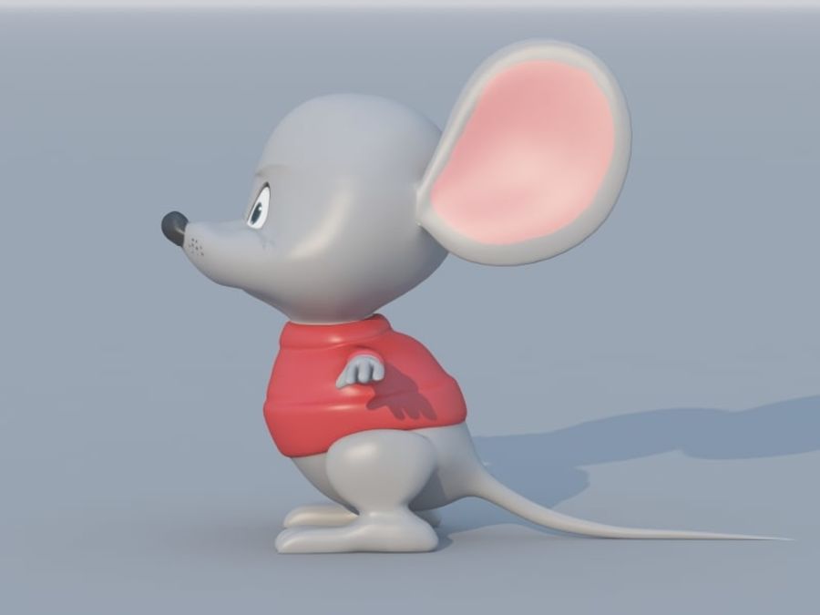 dessin animé de la souris animal gros caractère être mignon poupée dragman amusant drôle modèle marionnettes doux jouet 3D print model - Mito3D