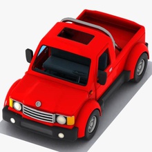 3 karikatür kamyonet bakkie otobüs araba kargo taşıyıcı çizgi film oyun ağır makine mini model pikap özel yol hizmet suv toon oyuncak römork ulaşım kamyon ute van araç virtualhorizonstudio vagon tekerlek 3d print model - Mito3D